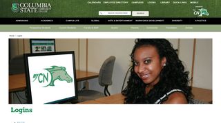 Logins - Columbia State Community College