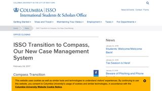 ISSO Transition to Compass, Our New Case ... - Columbia University
