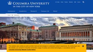 Admissions | Columbia University in the City of New York