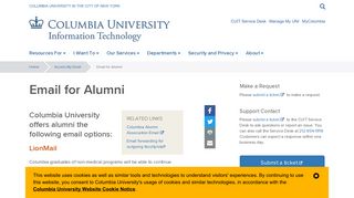 Email for Alumni | Columbia University Information Technology