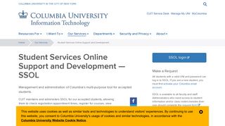 SSOL - Columbia University Information Technology
