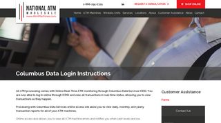 Columbus Data Login Instructions - National ATM Wholesale