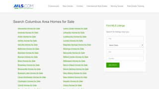 Columbus Area Homes for Sale - MLS.com