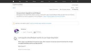 com.apple.icloudhelper wants to use login… - Apple Community ...