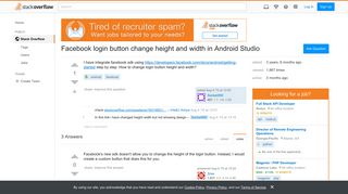 Facebook login button change height and width in Android Studio ...
