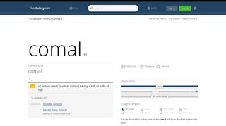 comal - Dictionary Definition : Vocabulary.com