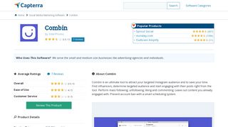 Combin Reviews and Pricing - 2019 - Capterra