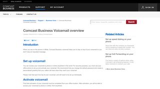 Comcast Business Voicemail overview | Comcast Business