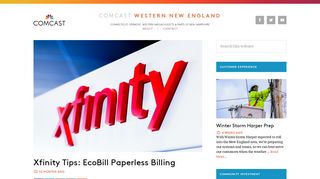 Xfinity Tips: EcoBill Paperless Billing - Comcast Western New England