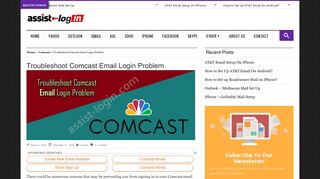 How to Troubleshoot Comcast Email Login Problem | Assist Login