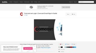 Comcast.net Login | Comcast Email Sign In Guide by Cris | Dribbble ...