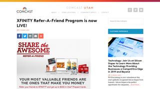XFINITY Refer-A-Friend Program is now LIVE! - Comcast Utah