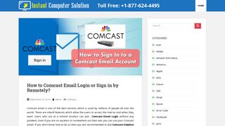 Comcast Email Login or Sign in by Remote - Comcast Support