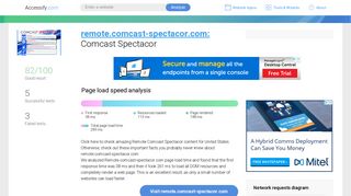 Access remote.comcast-spectacor.com. Comcast Spectacor