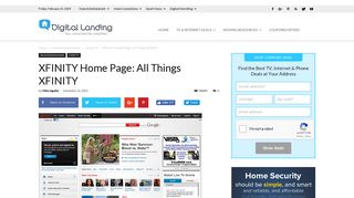 XFINITY Home Page: All Things XFINITY - Digital Landing