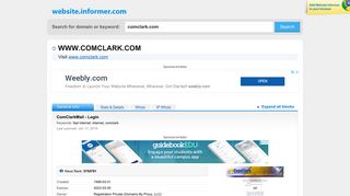 comclark.com at WI. ComClarkMail - Login - Website Informer