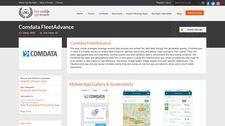 Comdata FleetAdvance Mobile App | The Best Mobile App Awards