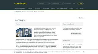 Company - About us | comdirect.de