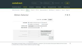 Selector - Aktien - Informer | comdirect.de