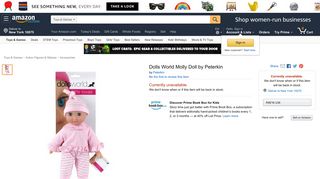Amazon.com: Dolls World Molly Doll by Peterkin: Toys & Games