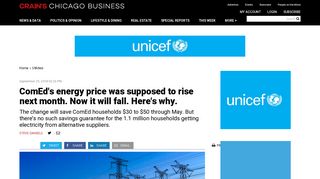 ComEd energy prices to fall - Crain's Chicago Business