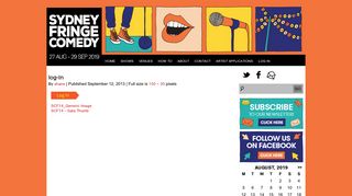 log-In | Sydney Fringe Comedy