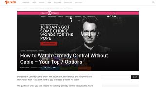 How to Watch Comedy Central Without Cable - Your Top 7 Options