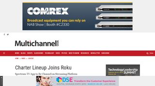 Charter Lineup Joins Roku - Multichannel