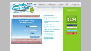 Comedy Guys Defensive Driving - Online Defensive Driving Receipt