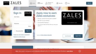 Zales The Diamond Card - Manage your account - Comenity