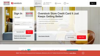 Overstock Store Credit Card - Manage your account - Comenity
