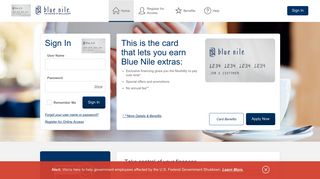 Blue Nile Credit Card - Manage your account - Comenity