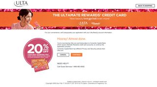 Ulta Credit Card Complete Application| Ulta Beauty