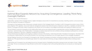 Optimal Blue Expands Network by Acquiring Comergence, Leading ...