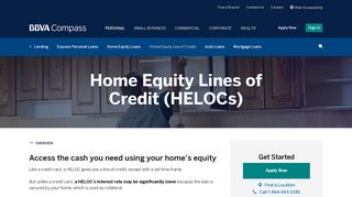 Home Equity Line of Credit | HELOC Rates | BBVA Compass