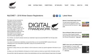 MyCOMET – 2018 Winter Season Registrations - NZ Football