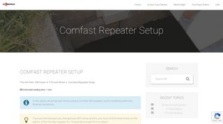 Comfast Repeater Setup - PTLevel