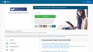 Communication Federal Credit Union (CFCU): Login, Bill Pay ... - Doxo