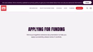 Applying for Funding | Comic Relief