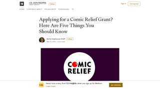 Applying for a Comic Relief Grant? Here Are Five Things You Should ...
