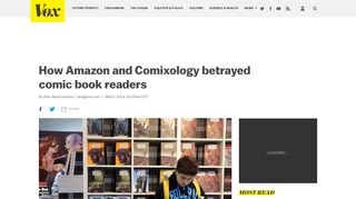 How Amazon and Comixology betrayed comic book readers - Vox