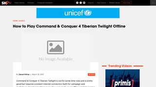 How to Play Command & Conquer 4 Tiberian Twilight Offline