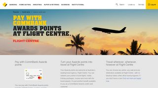 Pay with CommBank Awards Points at Flight Centre - CommBank