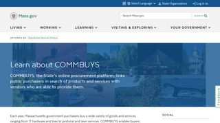 Learn about COMMBUYS | Mass.gov