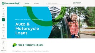 Auto & Motorcycle Loans | Commerce Bank