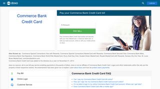 Commerce Bank Credit Card: Login, Bill Pay, Customer Service and ...