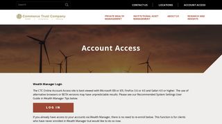 Account Access | Commerce Trust Company
