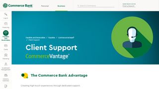 Client Support | CommerceVantage® | Commerce Bank