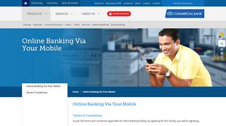 Online Banking Via Your Mobile - Commercial Bank Sri Lanka