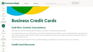 Small Business Credit Cards | Commerce Bank